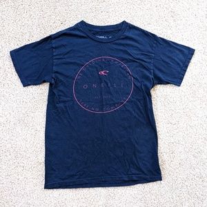 O'Neill Short Sleeve Logo T-Shirt Men's Small Blue Red